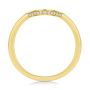 14k Yellow Gold Curved Wedding Band - Front View -  107875 - Thumbnail