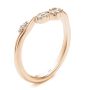 14k Rose Gold Curvy Diamond Wedding Band