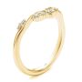 18k Yellow Gold 18k Yellow Gold Curvy Diamond Wedding Band - Three-Quarter View -  107770 - Thumbnail
