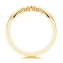 18k Yellow Gold 18k Yellow Gold Curvy Diamond Wedding Band - Front View -  107770 - Thumbnail