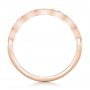 14k Rose Gold 14k Rose Gold Custom Amethyst Wedding Band - Front View -  102323 - Thumbnail