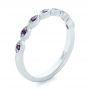 Custom Diamond And Amethyst Engagement Ring