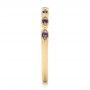 14k Yellow Gold 14k Yellow Gold Custom Amethyst Wedding Band - Side View -  102323 - Thumbnail