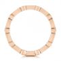 18k Rose Gold 18k Rose Gold Custom Baguette Diamond Eternity Wedding Band - Front View -  105481 - Thumbnail