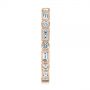 14k Rose Gold 14k Rose Gold Custom Baguette Diamond Eternity Wedding Band - Side View -  105481 - Thumbnail