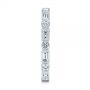 18k White Gold Custom Baguette Diamond Eternity Wedding Band - Side View -  105481 - Thumbnail