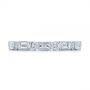  Platinum Platinum Custom Baguette Diamond Eternity Wedding Band - Top View -  105481 - Thumbnail