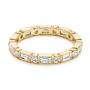 18k Yellow Gold 18k Yellow Gold Custom Baguette Diamond Eternity Wedding Band - Flat View -  105481 - Thumbnail