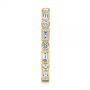 18k Yellow Gold 18k Yellow Gold Custom Baguette Diamond Eternity Wedding Band - Side View -  105481 - Thumbnail