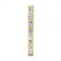 14k Yellow Gold 14k Yellow Gold Custom Baguette Diamond Eternity Wedding Band - Side View -  105481 - Thumbnail