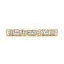 18k Yellow Gold 18k Yellow Gold Custom Baguette Diamond Eternity Wedding Band - Top View -  105481 - Thumbnail