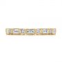 14k Yellow Gold 14k Yellow Gold Custom Baguette Diamond Eternity Wedding Band - Top View -  105481 - Thumbnail