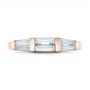 14k Rose Gold 14k Rose Gold Custom Baguette Diamond Wedding Band - Top View -  102270 - Thumbnail