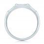  Platinum Custom Baguette Diamond Wedding Band - Front View -  102270 - Thumbnail