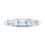 18k White Gold 18k White Gold Custom Baguette Diamond Wedding Band - Top View -  102270 - Thumbnail