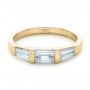 18k Yellow Gold 18k Yellow Gold Custom Baguette Diamond Wedding Band - Flat View -  102270 - Thumbnail