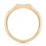 14k Yellow Gold 14k Yellow Gold Custom Baguette Diamond Wedding Band - Front View -  102270 - Thumbnail