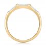 14k Yellow Gold 14k Yellow Gold Custom Baguette Diamond Wedding Band - Front View -  102270 - Thumbnail