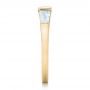 14k Yellow Gold 14k Yellow Gold Custom Baguette Diamond Wedding Band - Side View -  102270 - Thumbnail
