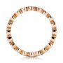 14k Rose Gold 14k Rose Gold Custom Bezel Set Diamond Eternity Wedding Ring - Front View -  100871 - Thumbnail