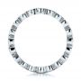 18k White Gold 18k White Gold Custom Bezel Set Diamond Eternity Wedding Ring - Front View -  100871 - Thumbnail