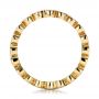 18k Yellow Gold Custom Bezel Set Diamond Eternity Wedding Ring - Front View -  100871 - Thumbnail