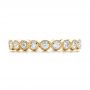 14k Yellow Gold 14k Yellow Gold Custom Bezel Set Diamond Eternity Wedding Ring - Top View -  100871 - Thumbnail