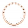 18k Rose Gold 18k Rose Gold Custom Bezel Set Diamond Wedding Band - Front View -  102474 - Thumbnail