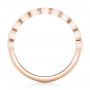 18k Rose Gold 18k Rose Gold Custom Bezel Set Diamond Wedding Band - Front View -  102474 - Thumbnail