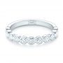  Platinum Platinum Custom Bezel Set Diamond Wedding Band - Flat View -  102474 - Thumbnail