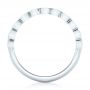  Platinum Platinum Custom Bezel Set Diamond Wedding Band - Front View -  102474 - Thumbnail