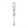  Platinum Platinum Custom Bezel Set Diamond Wedding Band - Side View -  102474 - Thumbnail