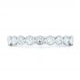  Platinum Platinum Custom Bezel Set Diamond Wedding Band - Top View -  102474 - Thumbnail