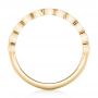 14k Yellow Gold 14k Yellow Gold Custom Bezel Set Diamond Wedding Band - Front View -  102474 - Thumbnail