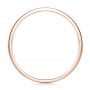 18k Rose Gold 18k Rose Gold Custom Black Antiqued Engraved Wedding Band - Front View -  103282 - Thumbnail