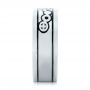  Platinum Platinum Custom Black Antiqued Engraved Wedding Band - Side View -  103282 - Thumbnail