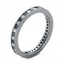 Custom Black Rhodium Interlocking Solitaire Diamond Engagement Ring