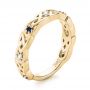 18k Yellow Gold Custom Blue Sapphire And Diamond Wedding Band