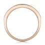 18k Rose Gold 18k Rose Gold Custom Blue Sapphire Wedding Band - Front View -  102220 - Thumbnail