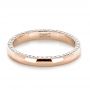 14k Rose Gold 14k Rose Gold Custom Bright Cut Eternity Band - Flat View -  1331 - Thumbnail