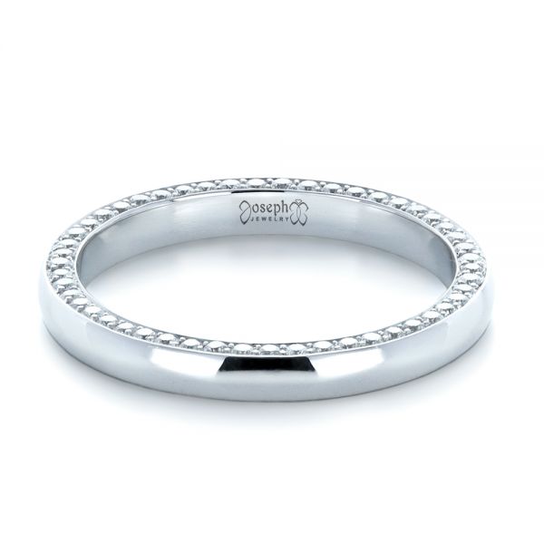  Platinum Platinum Custom Bright Cut Eternity Band - Flat View -  1331