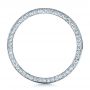 18k White Gold Custom Bright Cut Eternity Band - Front View -  1331 - Thumbnail
