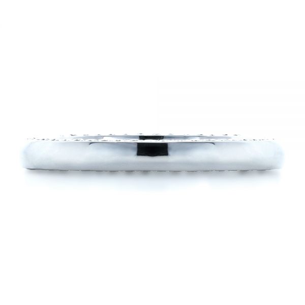  Platinum Platinum Custom Bright Cut Eternity Band - Top View -  1331