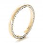 18k Yellow Gold 18k Yellow Gold Custom Bright Cut Eternity Band - Three-Quarter View -  1331 - Thumbnail