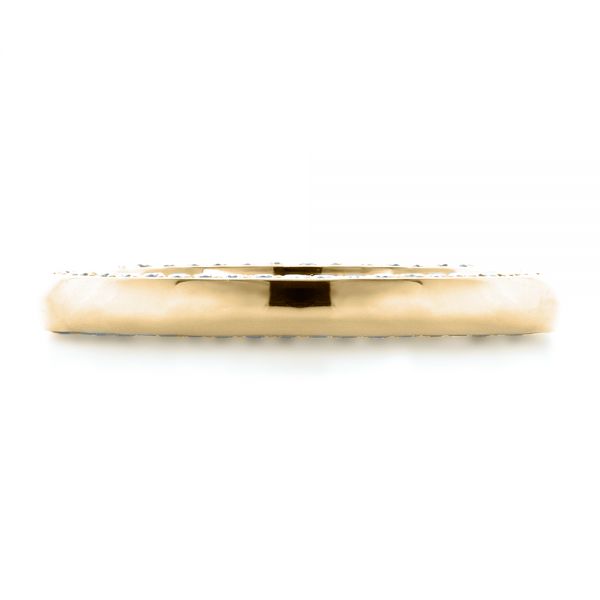 14k Yellow Gold 14k Yellow Gold Custom Bright Cut Eternity Band - Top View - 1331