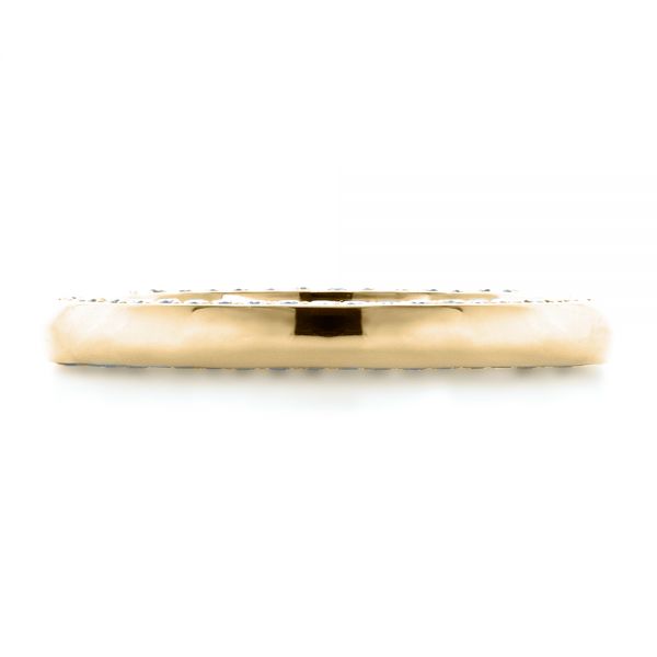 18k Yellow Gold 18k Yellow Gold Custom Bright Cut Eternity Band - Top View -  1331