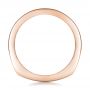 14k Rose Gold 14k Rose Gold Custom Channel Set Baguette Diamond Wedding Band - Front View -  100882 - Thumbnail