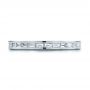  Platinum Platinum Custom Channel Set Baguette Diamond Wedding Band - Top View -  100882 - Thumbnail