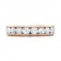 14k Rose Gold 14k Rose Gold Custom Channel Set Diamond Anniversary Band - Top View -  102145 - Thumbnail