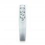 14k White Gold Custom Channel Set Diamond Anniversary Band - Side View -  102145 - Thumbnail